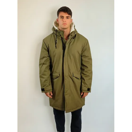 Campera Hombre Parka Orng Woodland Camperon Abrigo Invierno 