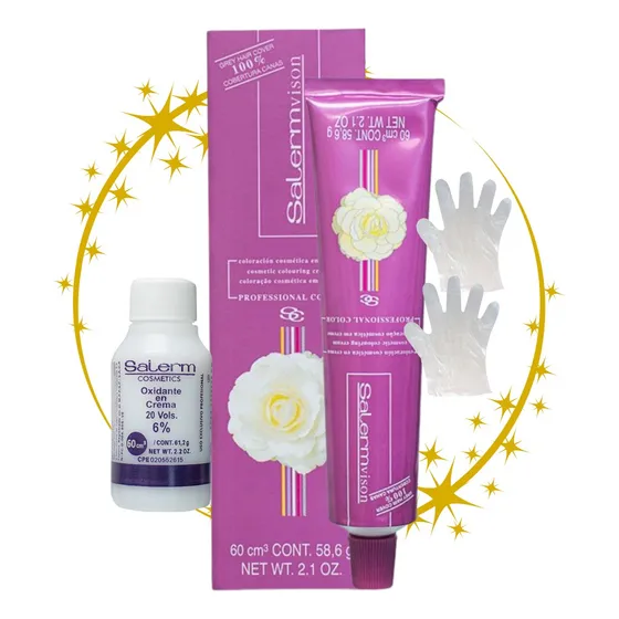 Tinte Salerm Vison Tintura + Peroxido Guante Salerm Cosmetic