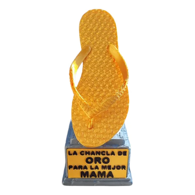 Trofeo Chancla 10 De Mayo Tamaño Real Oro
