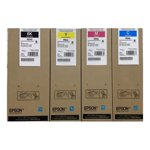 Kit Tinta Epson Wf-c5710 Wf-c5790 Wf-c5210 Wf-c5290 Tinta Preto- Amarelo -magenta -ciano