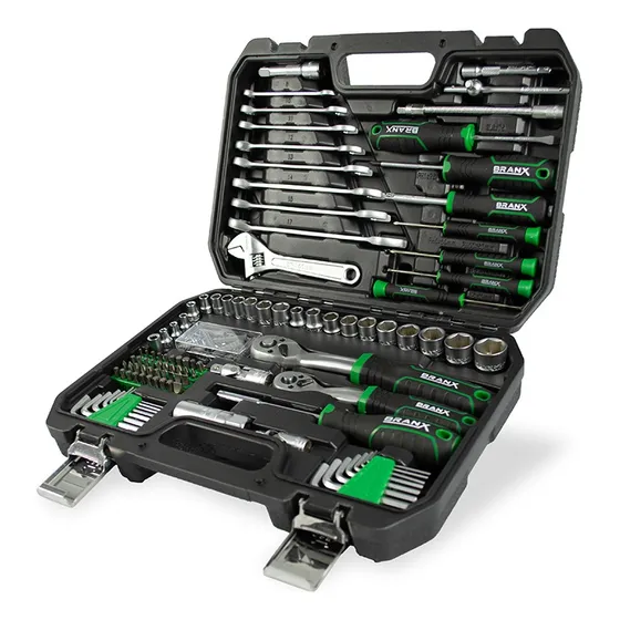 Set Juego Herramientas Maletin Branx 105 Pzas C Vanadio B3