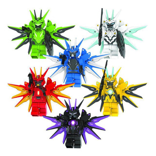 Kit 6 Boneco De Montar Mega Robots Kit 6 Boneco De Montar Mega Robots
