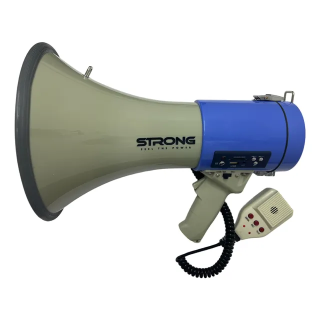 Megafono Strong Bateria Recargable 50 Watts Sirena Grabador