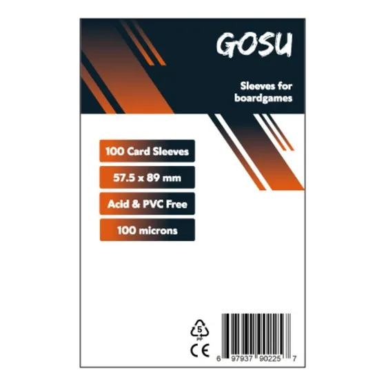 Fundas Premium 57.5 X 89 Mm For Boardgames (100 Pcs) - Gosu