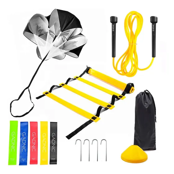 Kit Entrenamiento Gadnic Bandas + Escalera + Soga Paracaidas