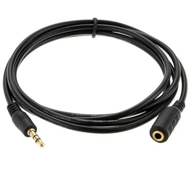 Cable Miniplug-miniplug 3.5 Alargue Macho-hembra 2 Mts