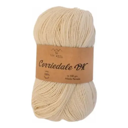 Lana Corriedale Dk Teñida 100% Oveja Top Wool 100 Grs.