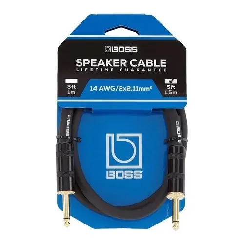 Boss Bsc-5 Cable Para Bocina De 1.5m Chapado En Oro