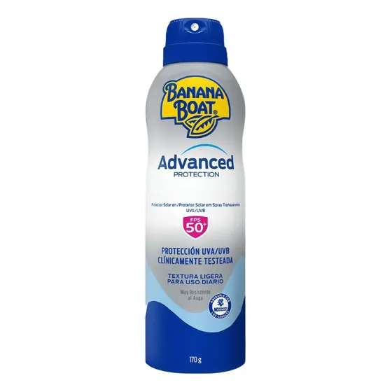 Protetor Solar Spray Fps 50 Advanced 170g Banana Boat