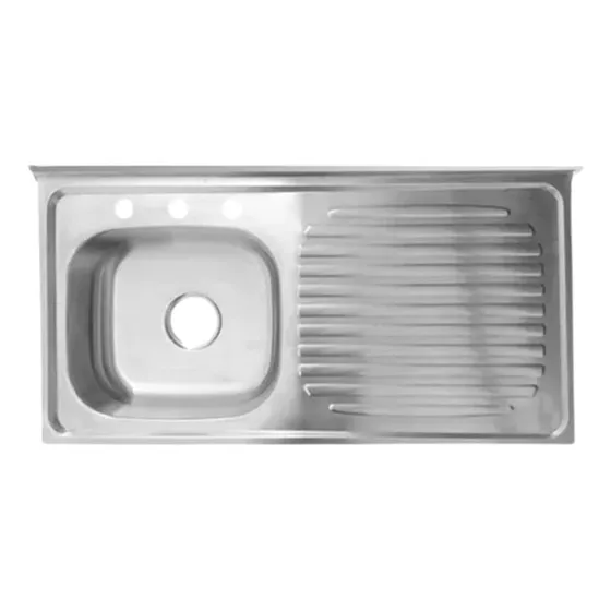  Fregadero Una Tina/escurridor 100 X 50 Cm Acero Inoxidable