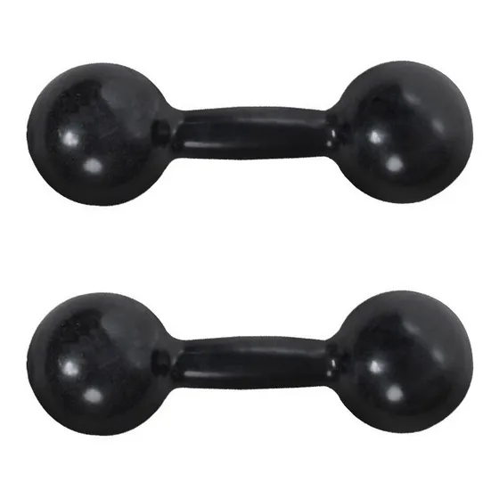 Par Halter Bola 7kg Emborrachado Peso Musculação Academia
