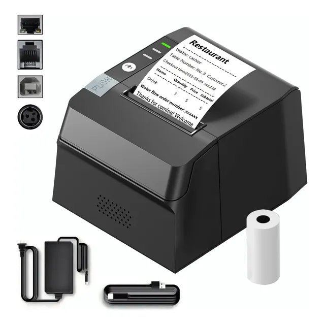 Easytime Impresora Termica De Recibos 80mm Autocorte Usb