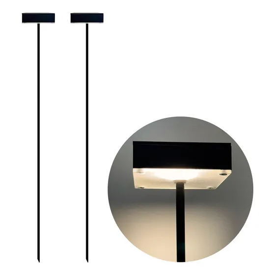 Estaca Led Jardin Exterior Farola Jabalina 1 Metro 5w Pack 2 Blanco Cálido
