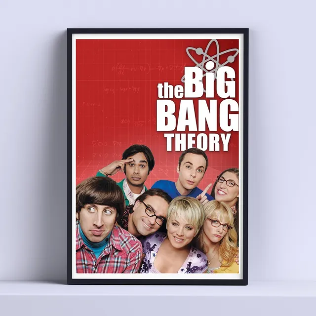 Cuadro The Big Bang Theory Portadas 30x40cm Listo P Colgar
