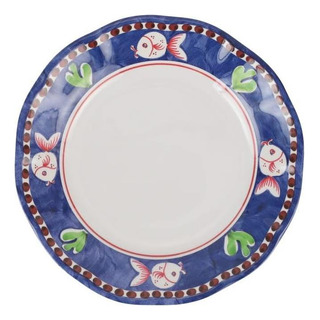 Vietri Melamine Campagna Pesce Plato De Ensalada Inquebranta Vietri Melamine Campagna Pesce Plato De Ensalada Inquebranta