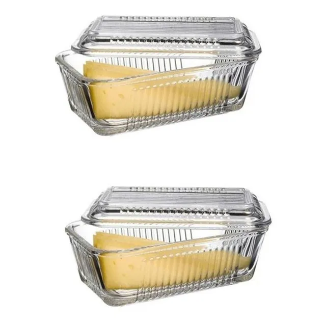 Mantequillera / Quesera Con Tapa 480 Ml Cristalería Turca