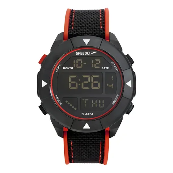 Relógio Speedo Preto Masculino Digital Quartz 15076g0evnv2