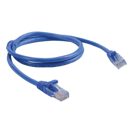 Patch Cord Cat6 Flexivel Pacote C/30 Pcs Azul 568a - 2,5 Mt