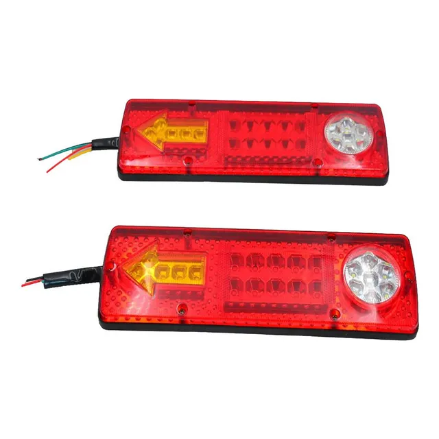 W 2x Led Coche Camión Remolque Luces Traseras Indicador De S