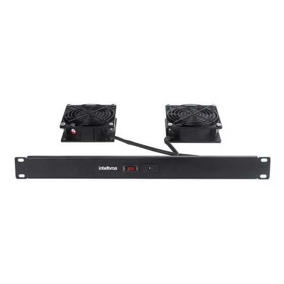 Ventilador Ventoinha Para Rack Com 2 Intelbras Padrão 19