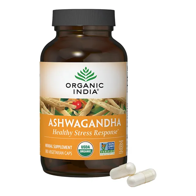 Organic India Ashwagandha Suplemento De Hierbas X 180 Cap