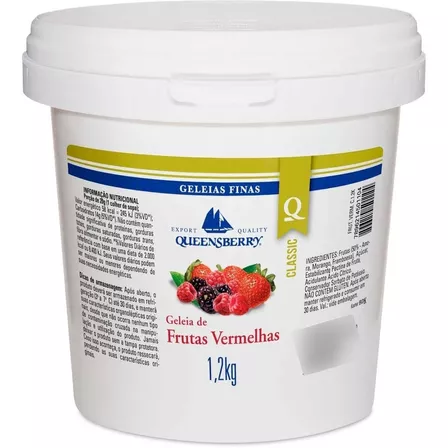 Geléia Queensberry Classic Frutas Vermelhas Sem Glúten 1,2kg