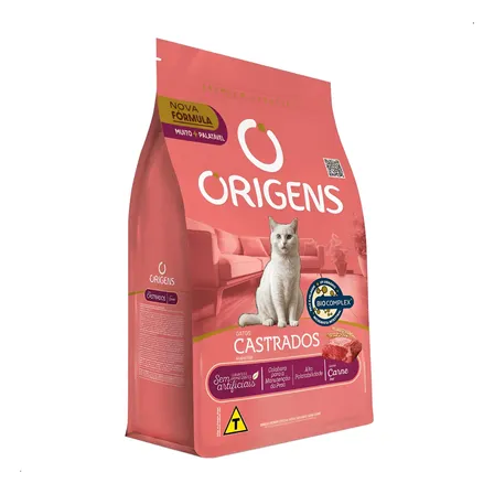 Origens Premium Especial Gatos Castrados Sabor Carne 10,1kg