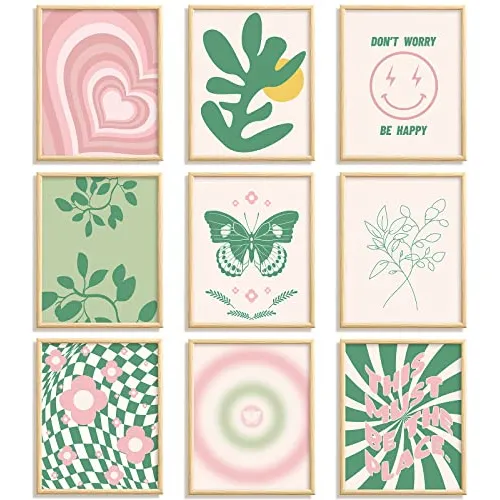 9 Piezas Estética Danés Pastel Habitación Decoración Cjcx2