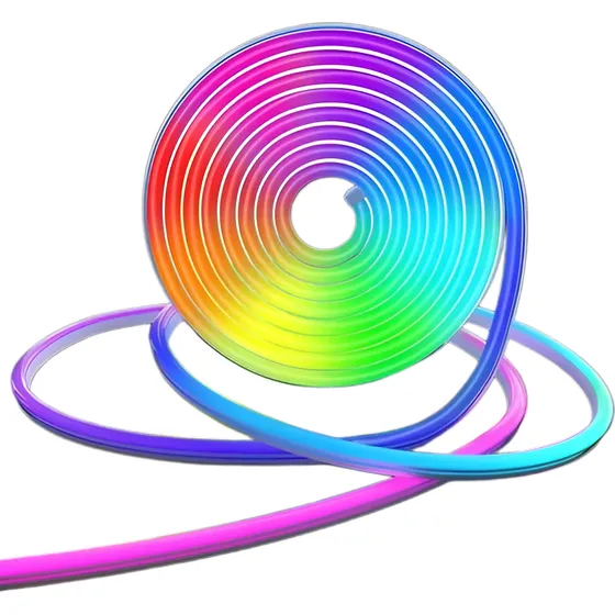 Rollo Cinta Led Neon 5 Metros Rgb 12v Dimerizable Ip20 Trefi