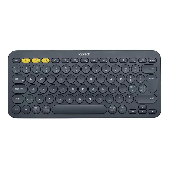 Teclado bluetooth Logitech QWERTY español color grafito