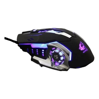 Mouse Gamer Freewolf V8 Preto 4000 Dpi Usb Fio Mouse Gamer Freewolf V8 Preto 4000 Dpi Usb Fio