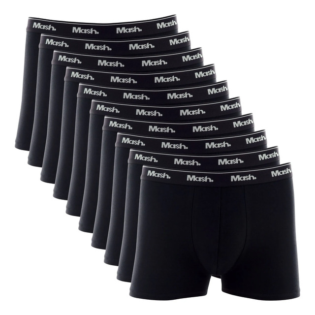 Kit 10 Cuecas Mash Boxer Original Masculino Algodão Atacado