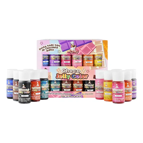 Kit De 12 Colores Para Chocolate Choco Jelly Color Ma Baker