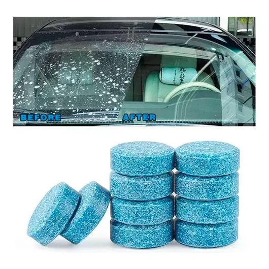 2 Cajas 20 Pastillas Limpia Parabrisas Vidrio Carros