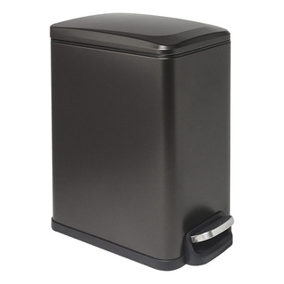 Cubo De Basura De Acero Inoxidable Con Tapa, Cierre Suave, E Cubo De Basura De Acero Inoxidable Con Tapa, Cierre Suave, E