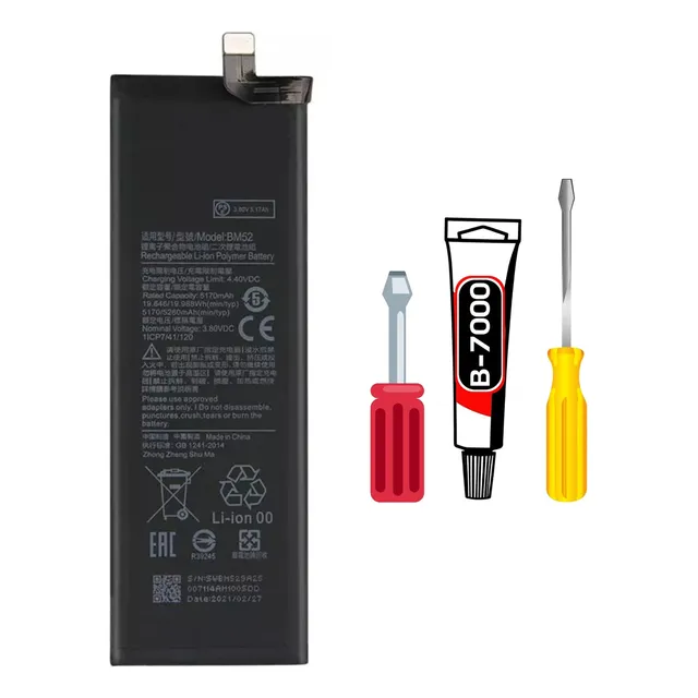 Baterla Para Redmi Note 10 Pro | Cc9 Pro - Bm52 + Kit Reparo