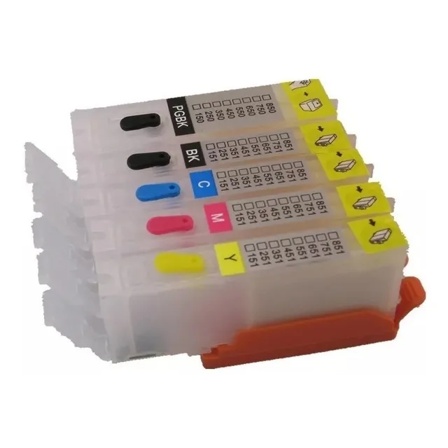 Juego De Cartuchos Rellenables 150 151 Para Ip7210 Con Tinta