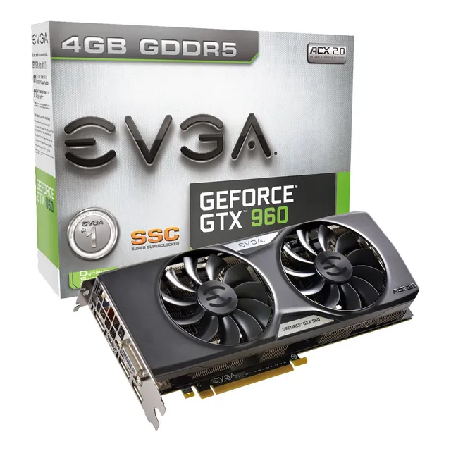 Tarjeta Gráfica Evga Geforce Gtx 960 4gb Ssc Gaming Acx 2.0+