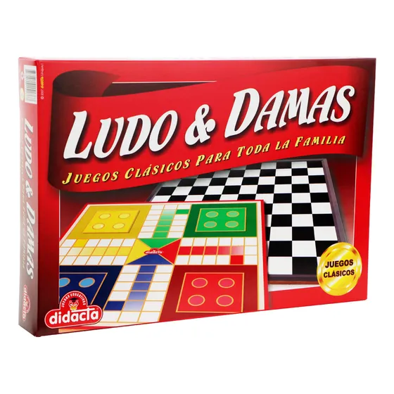 Juego De Mesa Didacta Ludo Y Damas Clasico 2 En 1 - El Rey