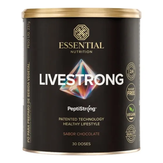 Livestrong Peptistrong 237g Chocolate - Essential Nutrition