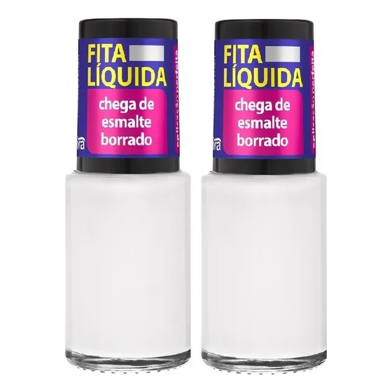 2 Fitas Líquidas C/ Pincel Flocado Cora 9ml