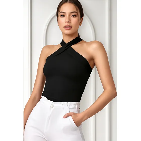 Blusa Top De Licra Strech Se Ajusta Al Cuerpo