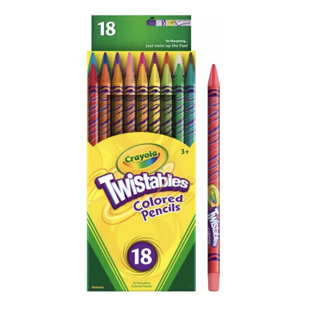 Crayola Twistables 18 Pz Lapices De Colores Giratorios