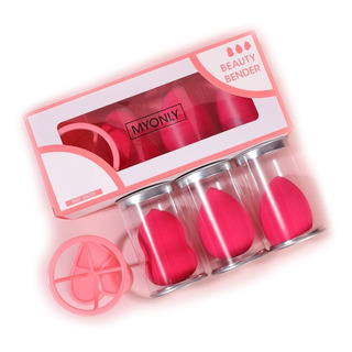 Esponjas Para Maquillaje Cosmética Uso Húmedo Y Seco+estante Esponjas Para Maquillaje Cosmética Uso Húmedo Y Seco+estante
