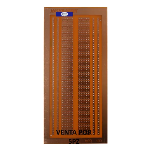 Placa Fenólica Protoboard Radox 690-800 Baquelita 7x15cm 5pz