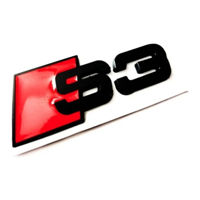 Emblema S3 Audi A3 Autoadherible Negro