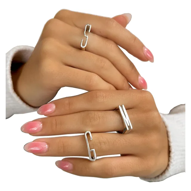 Anillo Inicial Sello Plata 925 Garantia Escrita