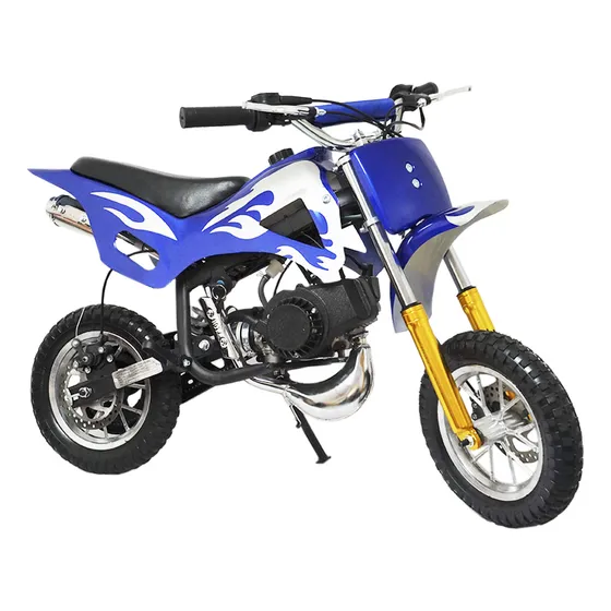 Mini Moto Infantil Gasolina 2 Tempos 49CC Cross Trilha Off Road Importway WVDB-006 Dirt Cor Azul