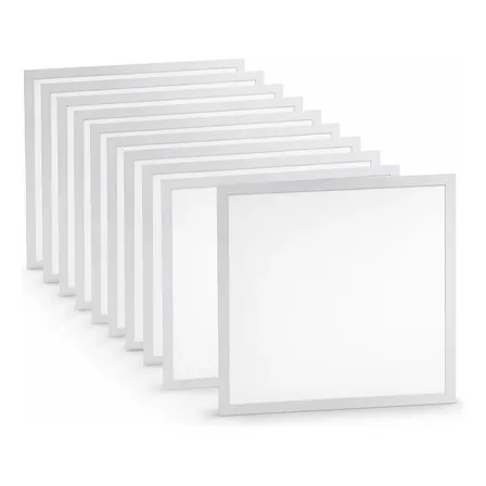 Kit 10 Painel Plafon Led 36w Quadrado Embutir 40x40 127/220v Branco 6500k
