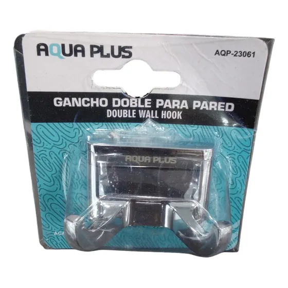 Gancho Pared De Baño Doble Para Toalla